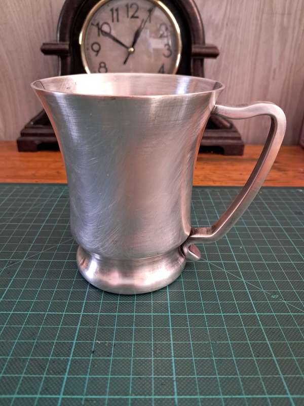 Vintage silver plated beer mug 12cm tall
