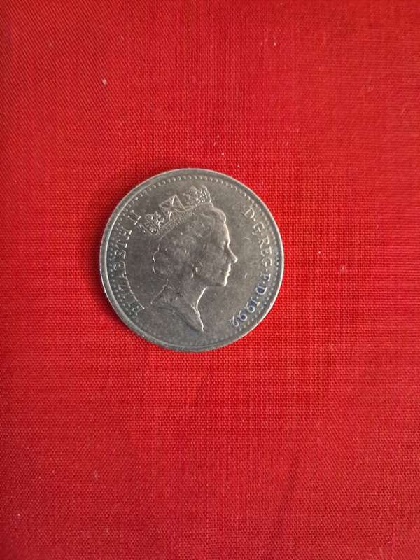 British 10 pence 1992 crowned lion coin circulated