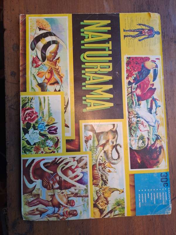 Naturama vintage stcker book 1970's