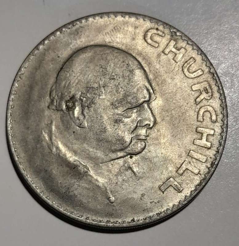 1965 Crown commemorating death of Winston Churchill