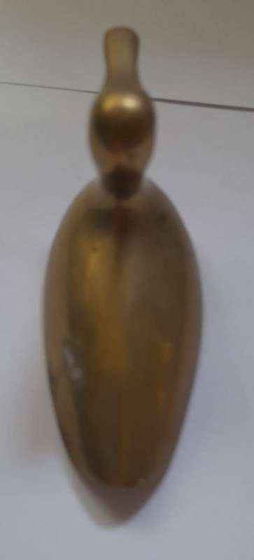 vintage mid-century solid brass duck 7cm