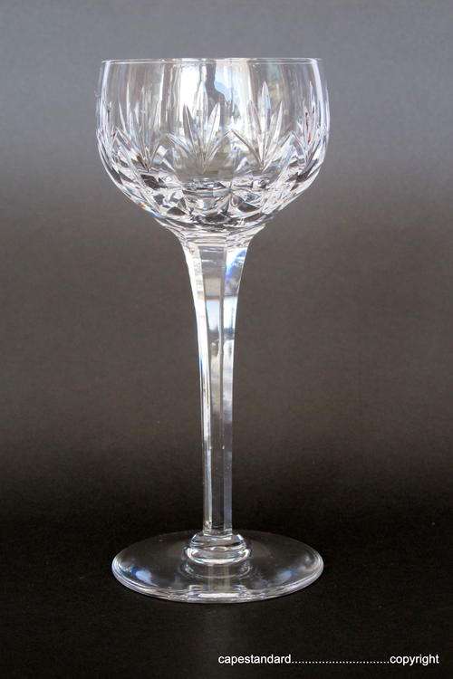 STUART CRYSTAL WINE GLASSES, VINTAGE (6x)