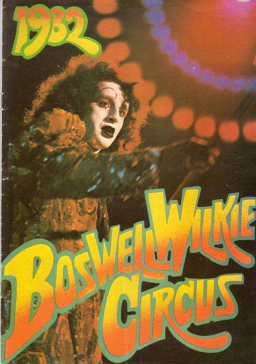 BOSWELL WILKIE CIRCUS PROGRAMME 1982