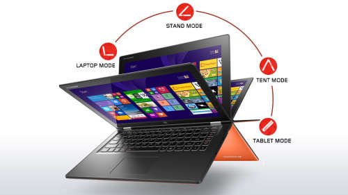 **Lenovo Yoga 2 13**4th Gen Core i5**4GB DDR3 RAM**500GB SSHD**13.3" FHD IPS**