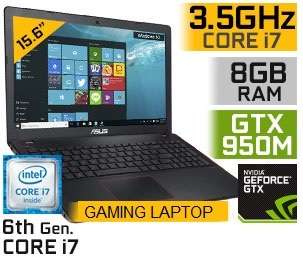 **ASUS GAMING LAPTOP**FX550VX**6th Gen QUAD Core i7**15.6" FULL HD**GTX GRAPHICS**8GB MEMORY**