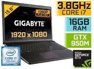 **MONSTER SPEC GAMING**Gigabyte P15**6th GEN QUAD CORE i7**15.6" FULL HD**GTX 950**16GB**256GB SSD**