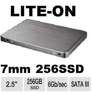 256GB SSD 2.5" HDD SATA 6.0 Gbps Liteon LITE-ON 2.5" 7mm LCS-256M6S