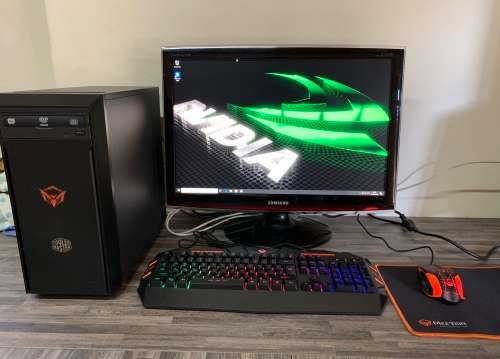 **COOLER MASTER**GAMING DESKTOP**7th Gen i7**GTX 1060**16GB DDR4**2TB HDD**24" LED**INCL ACCESORIES
