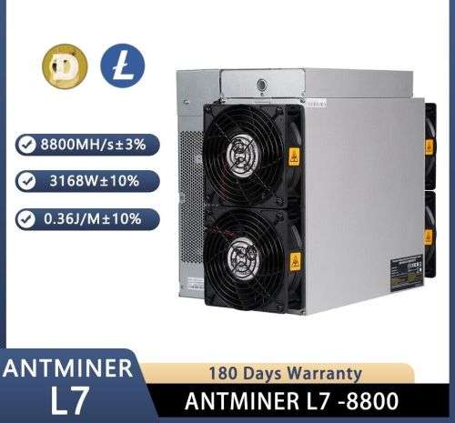 **Bitmain Antminer L7 6000Mh Crypto Miner**IN STOCK CAN BE SHIPPED IMMEDIATELY**with warranty**