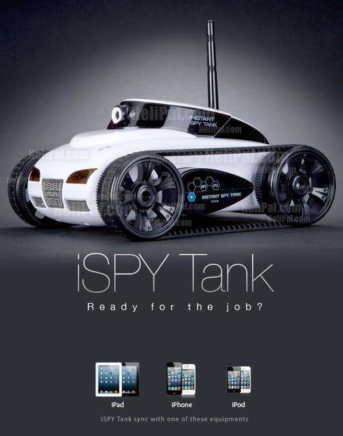iSpy Tank: an iPhone-controlled tank with built-in spy cam
