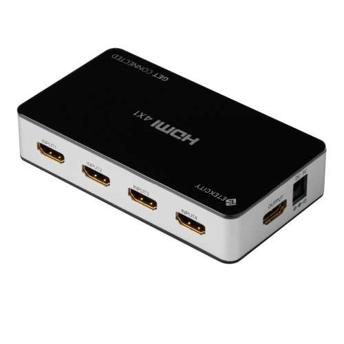 4K x 2K 4 Port High-Speed HDMI Switch with IR Wireless Remote Control