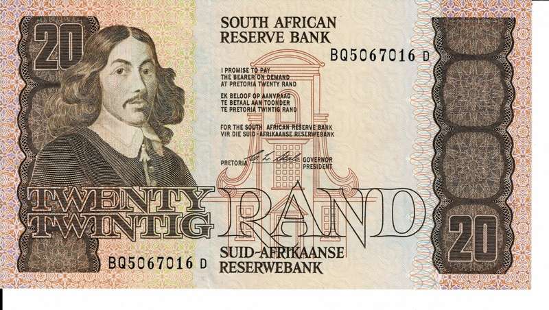 Crazy R1 Start! 1990 C.L Stals R20 note. Uncirculated