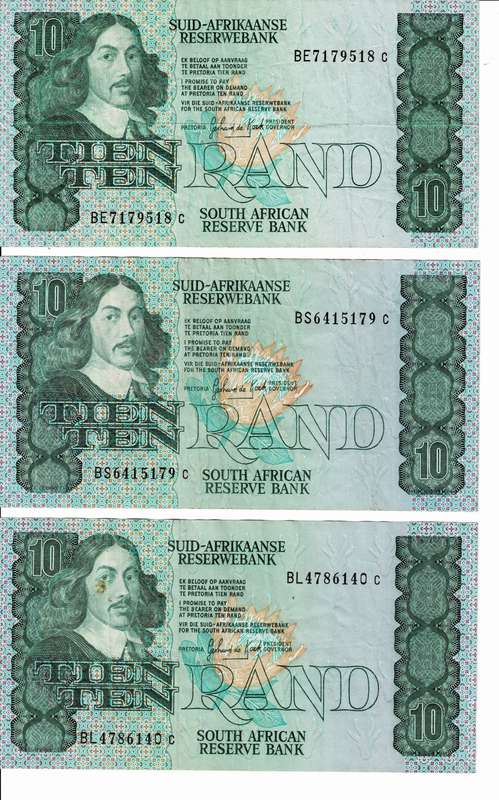Crazy R1 Start! 6x R10 Notes Circulated- G De Kock