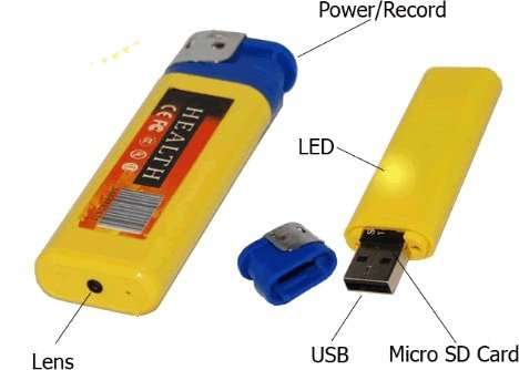(Value R520) Lighter Spy DV Camera Camcorder Video Recorder DVR. Incredible video quality!