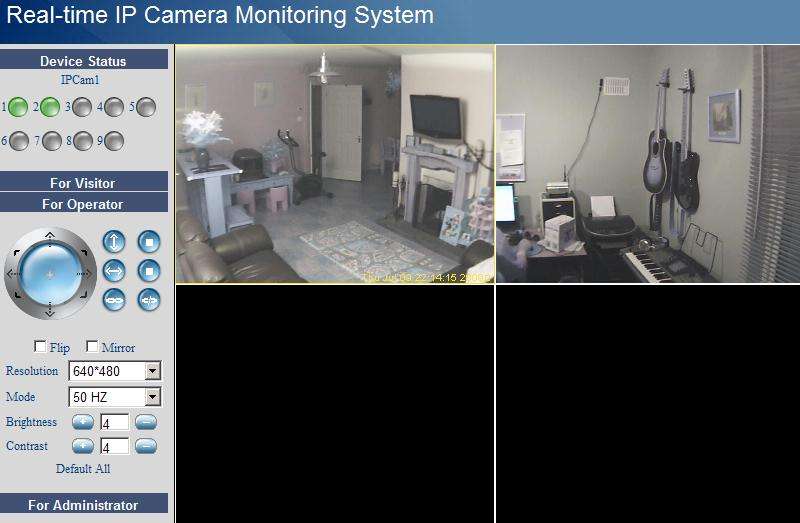 Wifi IP Camera. View and control it from your Computer anywhere in the world.