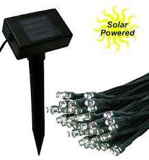 Solar White 100 LED 12 meter String Lights. No need for batteries! SAVE SAVE SAVE
