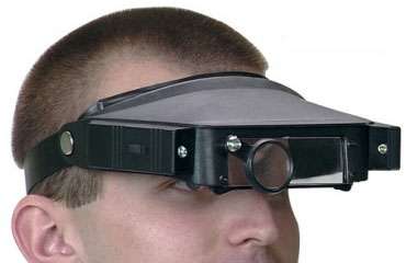 Free Shipping! Head Strap Magnifying Glass 4.8x Multiple Lens with LED lights
