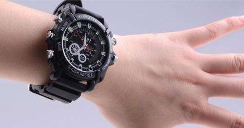 8GB IR Night Vision 1,080P Waterproof Hidden HD Spy Watch Camera
