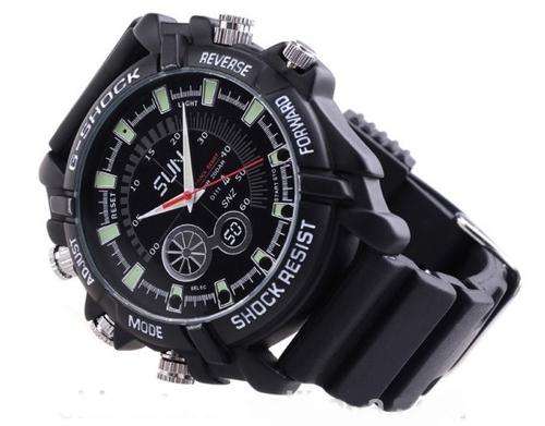 8GB IR Night Vision 1,080P Waterproof Hidden HD Spy Watch Camera