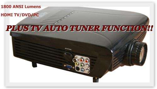 **3.6 meter Home Theater HD LCD Projector** 1800 Lumens. Free extra lamp worth R800!