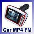Car Mp4 Player with 1.8" LCD, FM Transmitter>>> Watch movies on the go in stereo!!