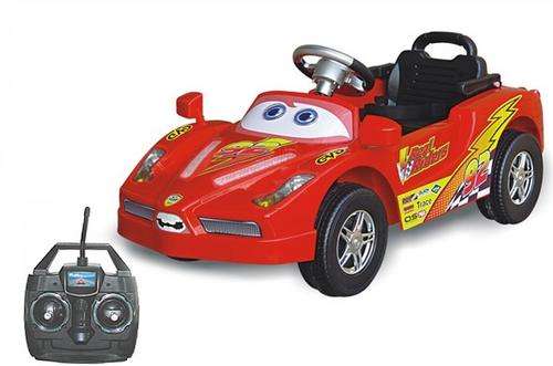Lightning Mcqueen lRed Ride on Kids 6V Rechargeable Battery Powered Car with Remote!