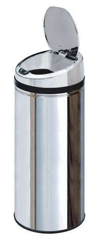 Electronic Steel Waste bin. Automatically opens and closes with sensor technology!