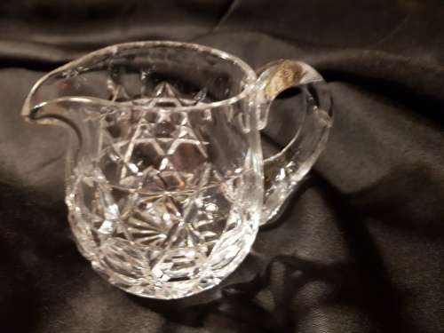 fine cut crystal small milk jug