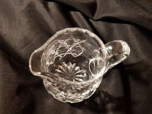 fine cut crystal small milk jug