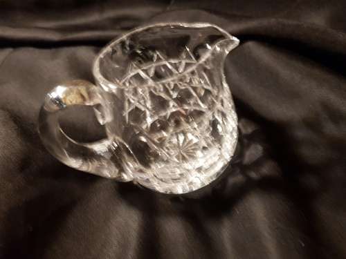 fine cut crystal small milk jug