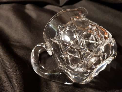 fine cut crystal small milk jug
