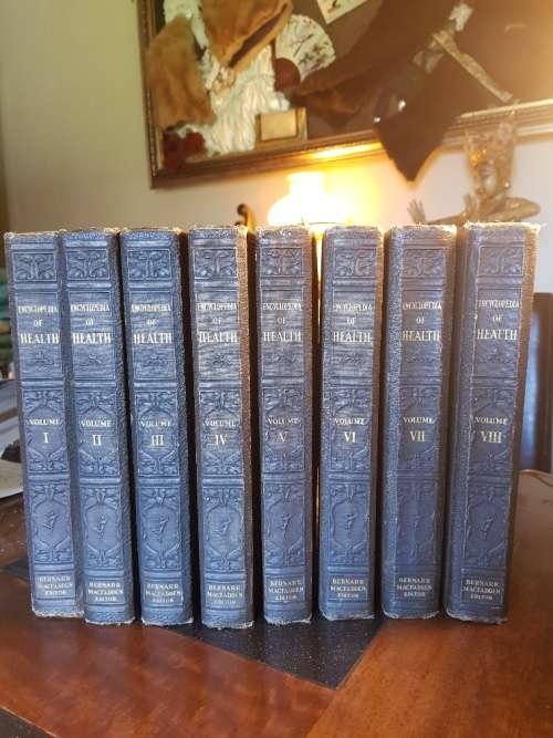 1931 Set of Eight Encyclopedia of Health Mc Fadden New York