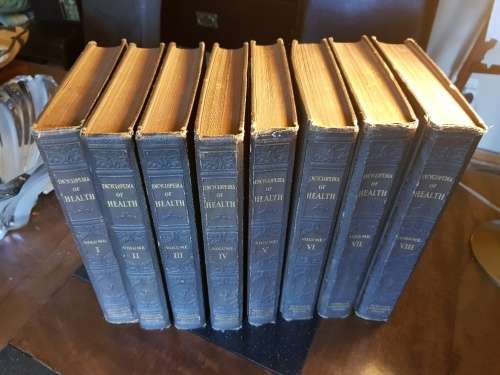 1931 Set of Eight Encyclopedia of Health Mc Fadden New York