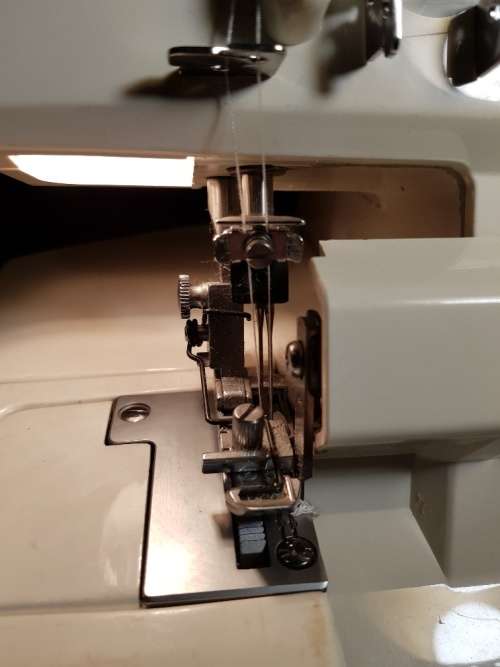 Empisal Over locker Model S 4 D Sewing Machine 4 Threads with Pedal and Wires
