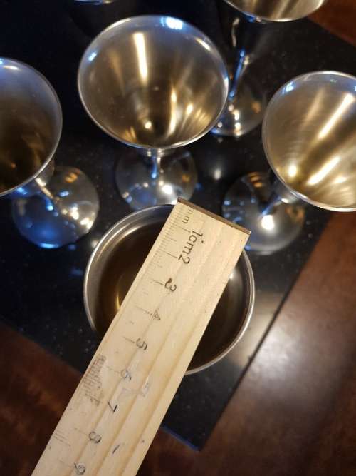 6 X Silver Plated Sherry Goblets by Roma Madrid