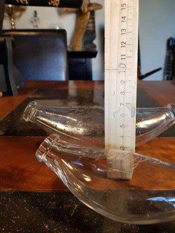 Antique Pair of Griptight Glass Baby Bottles