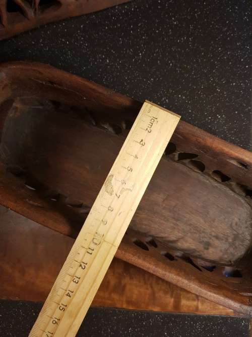 African Hand Carved Wooden Bread Basket with a Lid