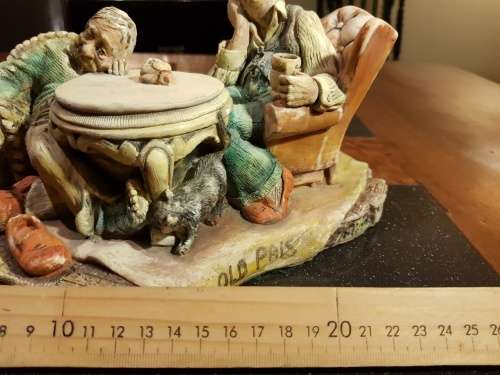 Vintage Cast Resin Figurine Hand Painted