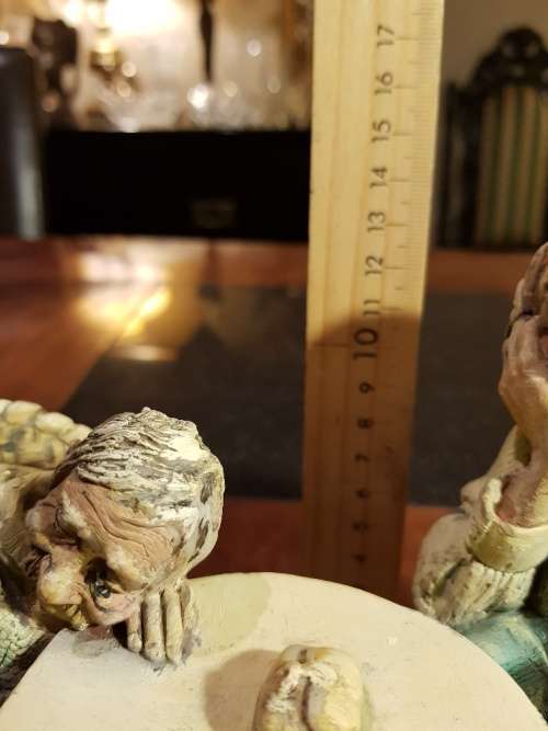 Vintage Cast Resin Figurine Hand Painted