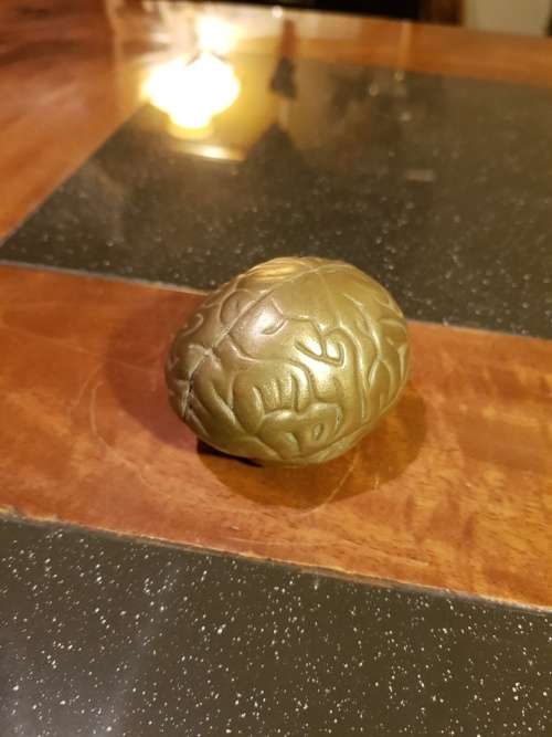 Cast Bronze Brain Shape Paper Weight