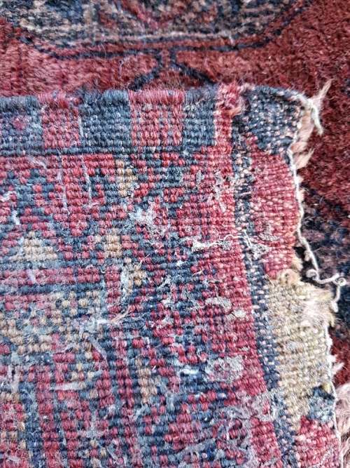 Thick Pile 128 cm x 160 cm Persian Rug in Burgundy