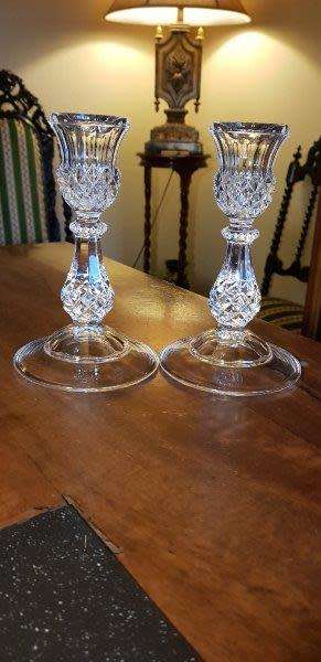 Set of Two Crystal Candelabra
