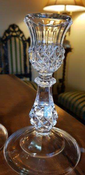 Set of Two Crystal Candelabra