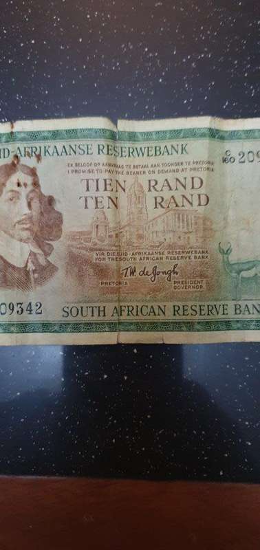 T.W De Jong R10 Bank Note