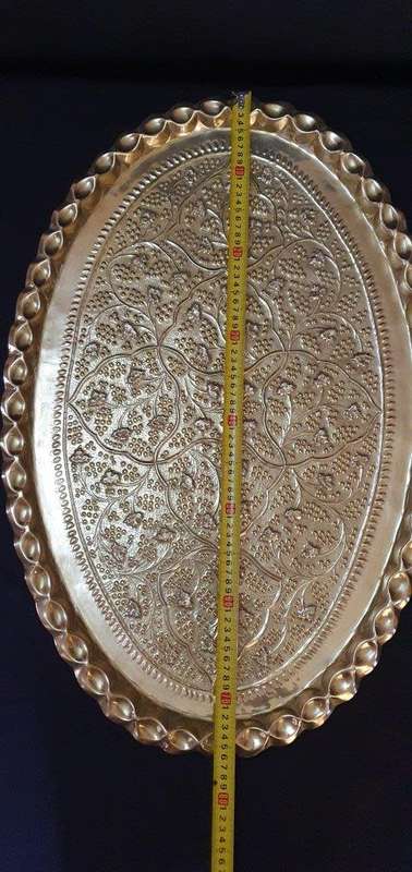 Stunning and Very Large Ornate Brass Wall Decor.