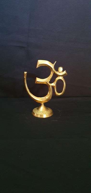 Beautiful Vintage Brass Ohm Ornament 19 cm tall