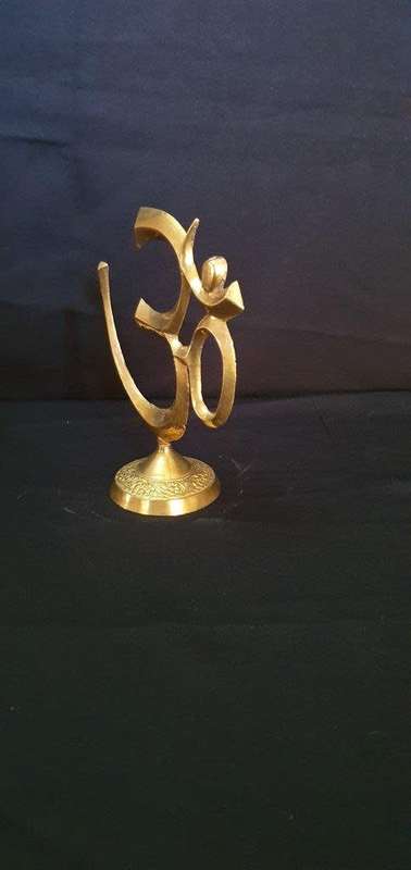 Beautiful Vintage Brass Ohm Ornament 19 cm tall