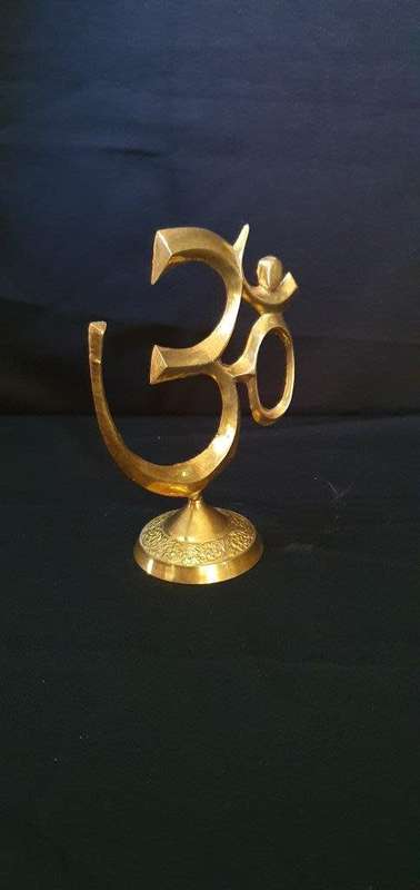 Beautiful Vintage Brass Ohm Ornament 19 cm tall