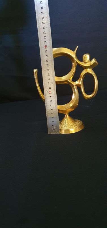 Beautiful Vintage Brass Ohm Ornament 19 cm tall