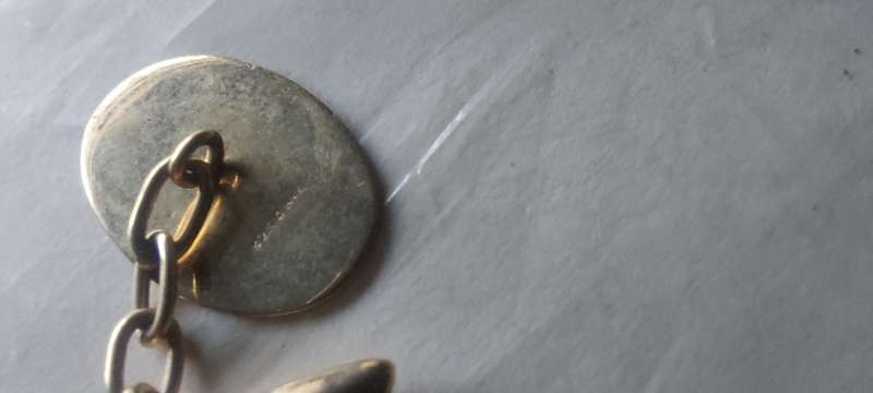 Very old 9ct gold genuine cufflinks estate sale
